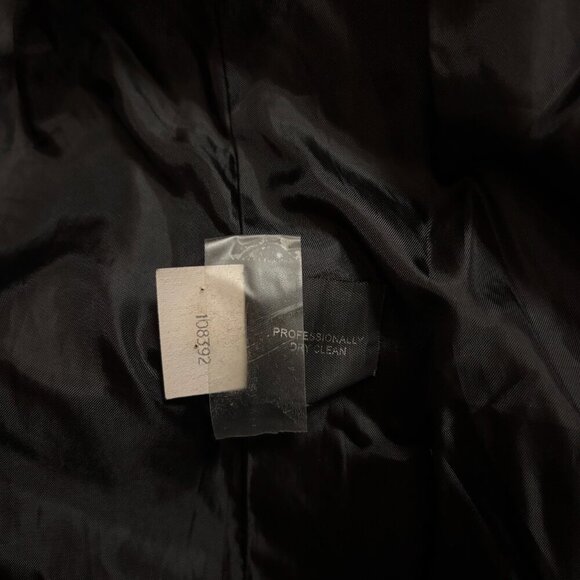 London Fog Towne Wool Blend Womens Coat XL Black Capsule Classic Minimalist - Picture 5 of 16